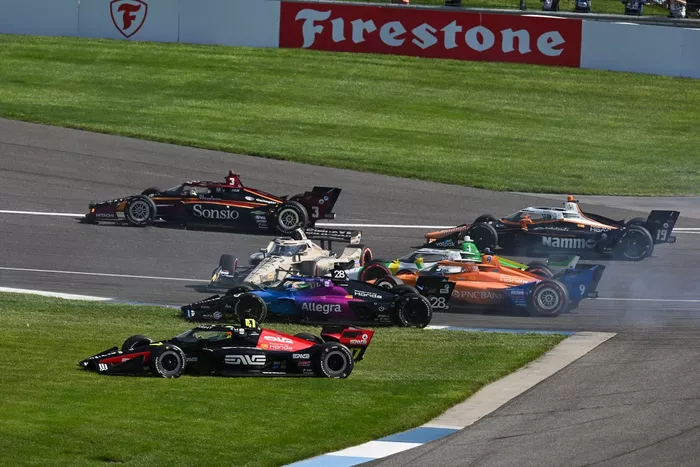 Felix Rosenqvist, Meyer Shank w/ Curb-Agajanian, Scott Dixon, Chip Ganassi Racing, Caio Collet, A.J. Foyt Enterprises