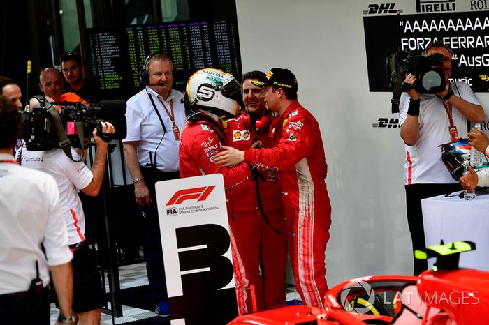 Sebastian Vettel, Ferrari y Kimi Raikkonen, Ferrari 