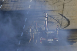 Clint Bowyer, Stewart-Haas Racing, Ford Fusion Haas Automation Demo Day celebra su victoria
