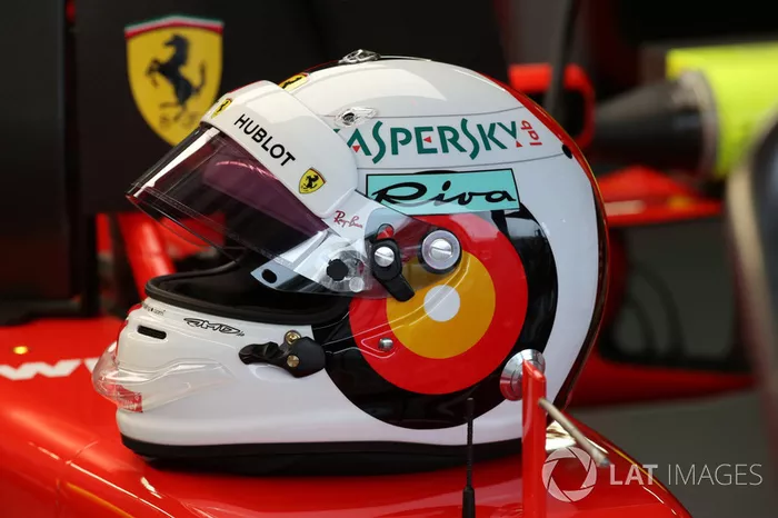 El casco de Vettel en Alemania