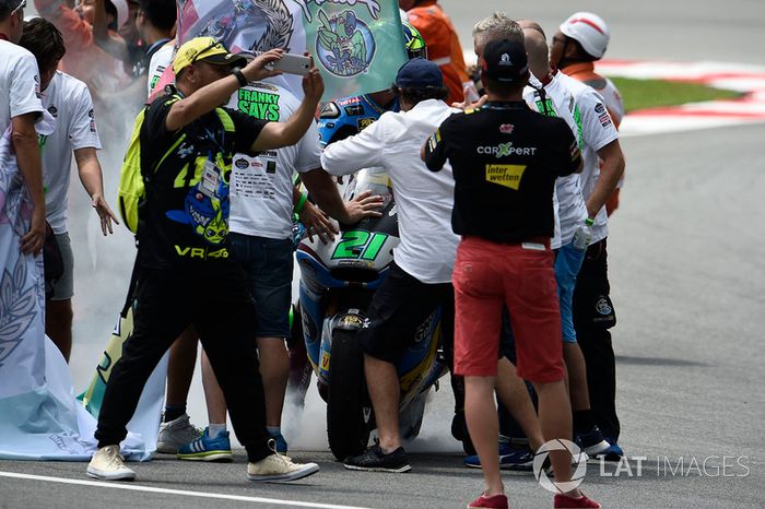 Tercer lugar y campeón, Franco Morbidelli, Marc VDS