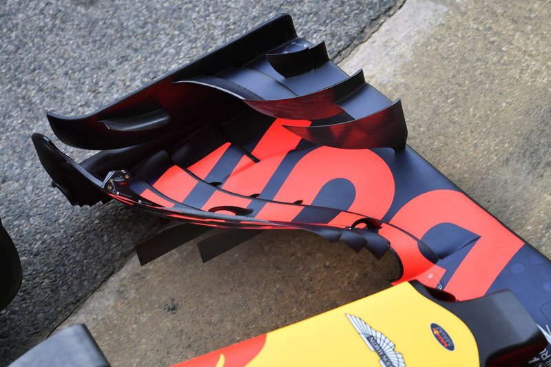 Red Bull Racing RB14 front wing detail