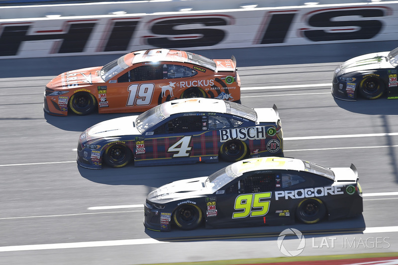 Daniel Suarez, Joe Gibbs Racing, Toyota Camry ARRIS, Kevin Harvick, Stewart-Haas Racing, Ford Fusion Busch Beer Flannel, Kasey Kahne, Leavine Family Racing, Chevrolet Camaro Procore Safety Certified