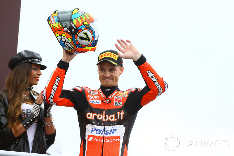 Le vainqueur, Chaz Davies, Aruba.it Racing-Ducati SBK Team