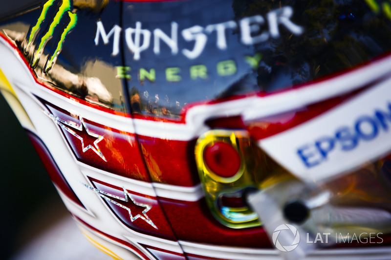 Le casque de Lewis Hamilton, Mercedes AMG F1