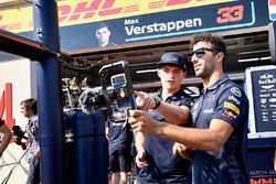 Max Verstappen, Red Bull Racing et Daniel Ricciardo, Red Bull Racing