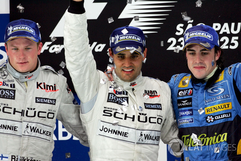 2005 : 1. Juan Pablo Montoya, 2. Kimi Räikkönen, 3. Fernando Alonso