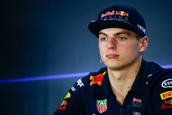 Max Verstappen, Red Bull Racing, in the drivers press conference