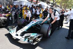 The car of Lewis Hamilton, Mercedes-Benz F1 W08 Hybrid