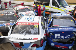 Crash on the second lap