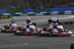 Fernando Alonso, Takuma Sato et Stoffel Vandoorne