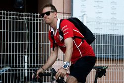 Sebastian Vettel, Ferrari on a bike