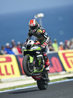 Le vainqueur Jonathan Rea, Kawasaki Racing