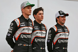 Sergio Perez, Sahara Force India F1, Alfonso Celis Jr., Sahara Force India F1 and Nico Hulkenberg, S
