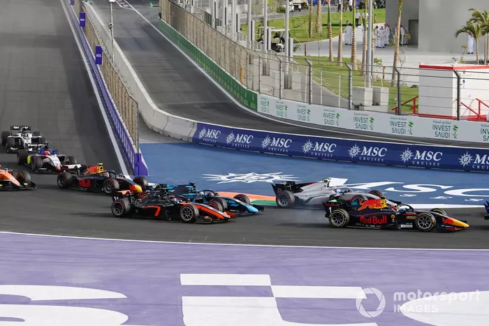 Dennis Hauger, Prema Racing, Juri Vips, Hitech Grand Prix, Jake Hughes, Van Amersfoort Racing, Roy Nissany, Dams 