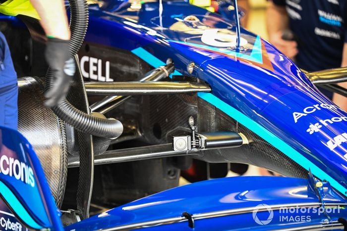 Williams FW44 detalle de la suspensión