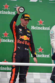 Max Verstappen, Red Bull Racing op het podium