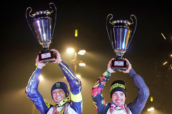 Valentino Rossi e Franco Morbidelli, sul podio