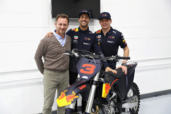 Daniel Ricciardo, Red Bull Racing, Christian Horner ve Max Verstappen, Red Bull Racing