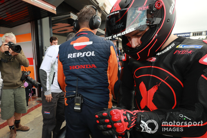 Jorge Lorenzo erstmals auf der Honda