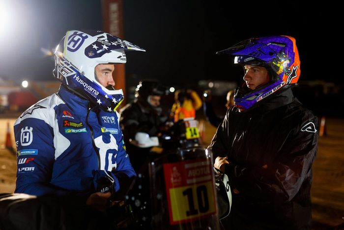 #10 Husqvarna Factory Racing: Skyler Howes, #9 Bas World KTM Racing Team: Mason Klein