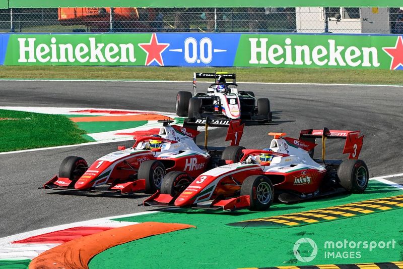 Oscar Piastri, Prema Racing y Logan Sargeant, Prema Racing battle