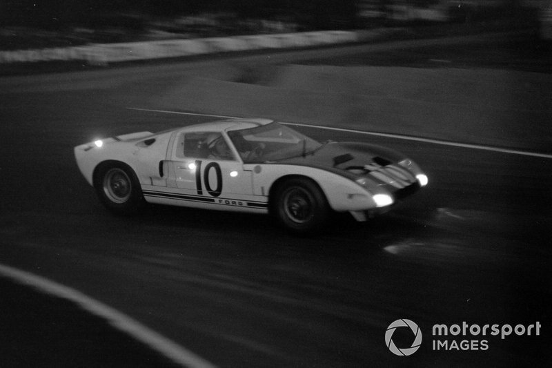 The early versions of the Ford GT40 were somewhat scary to drive given their tendency to lift at the front end, but Hill's input and bravery helped push their development. 