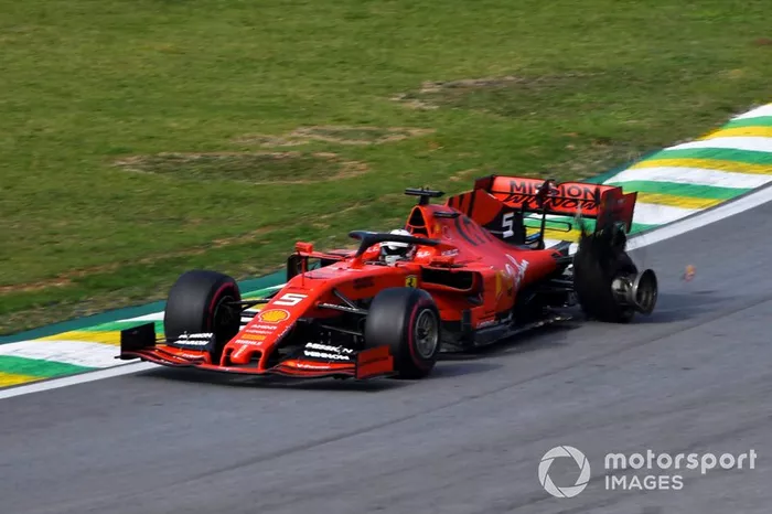 Sebastian Vettel y Charles Leclerc en Brasil 2019