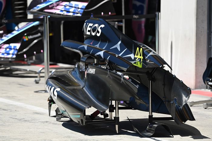 Mercedes W14 detalles técnicos