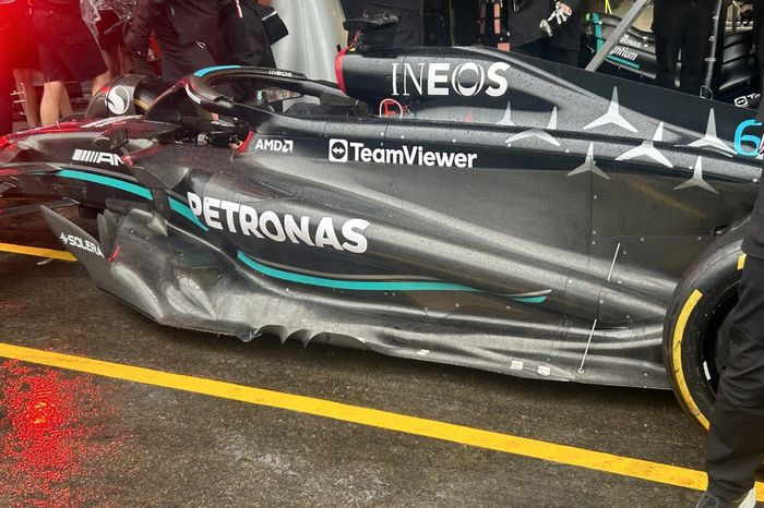 Mercedes W14 detalles técnicos