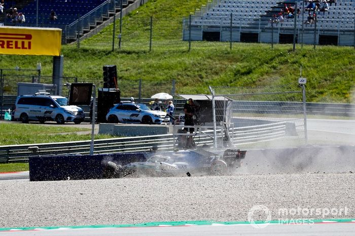 El coche de Valtteri Bottas, Mercedes AMG W10