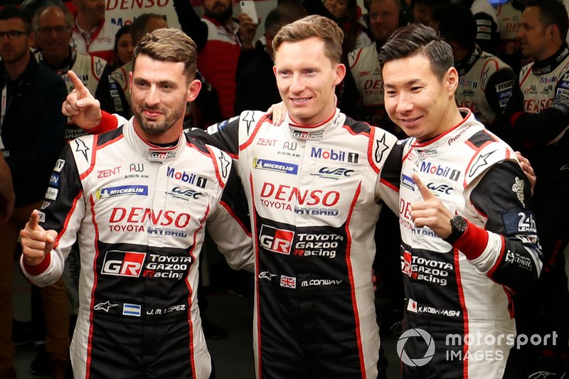 #7 Toyota Gazoo Racing Toyota TS050: Mike Conway, Kamui Kobayashi, Jose Maria Lopez
