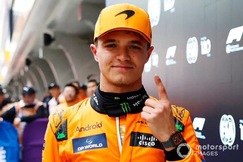 Lando Norris, poleman du sprint, McLaren F1 Team