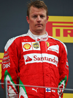 Kimi Raikkonen, Ferrari op het podium