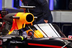 La Red Bull Racing RB12 équipée de l'Aeroscreen