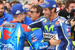 Ganador, Maverick Viñales, Team Suzuki MotoGP, tercero, Valentino Rossi, Yamaha Factory Racing