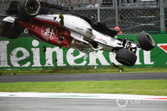 L'accident de Marcus Ericsson, Sauber C37 