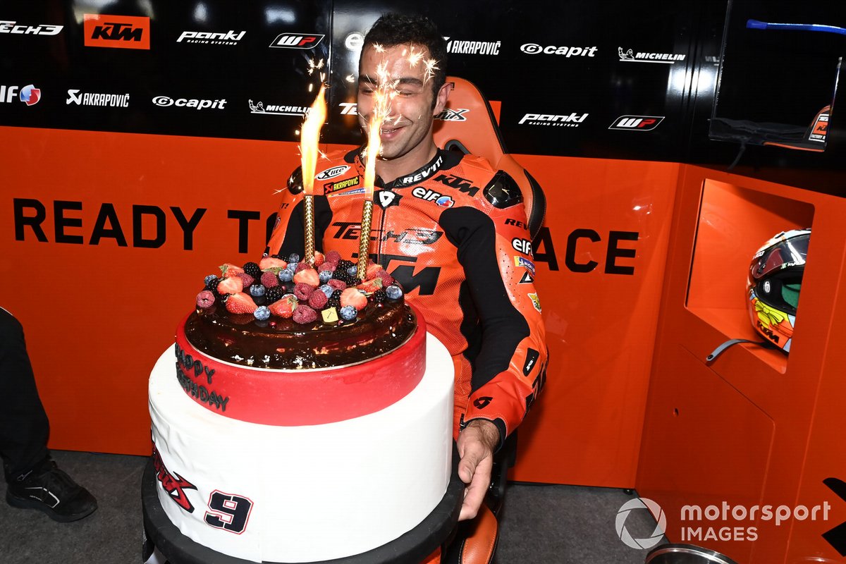 Danilo Petrucci, KTM Tech3 birthday celebration