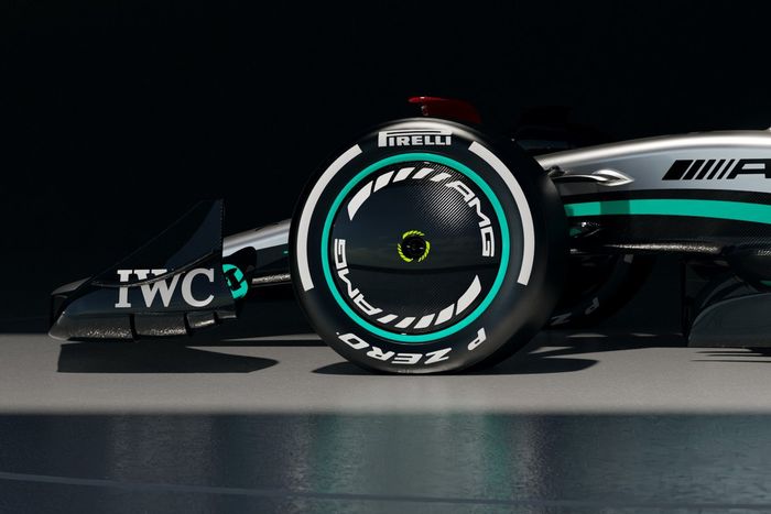 Detalle del Mercedes W13