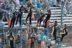 Race winner Noah Gragson, JR Motorsports, Chevrolet Camaro