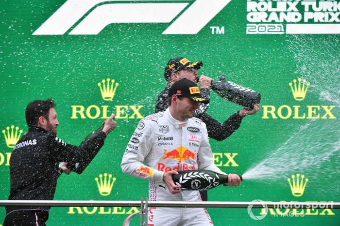 Podio: segundo lugar Max Verstappen, Red Bull Racing