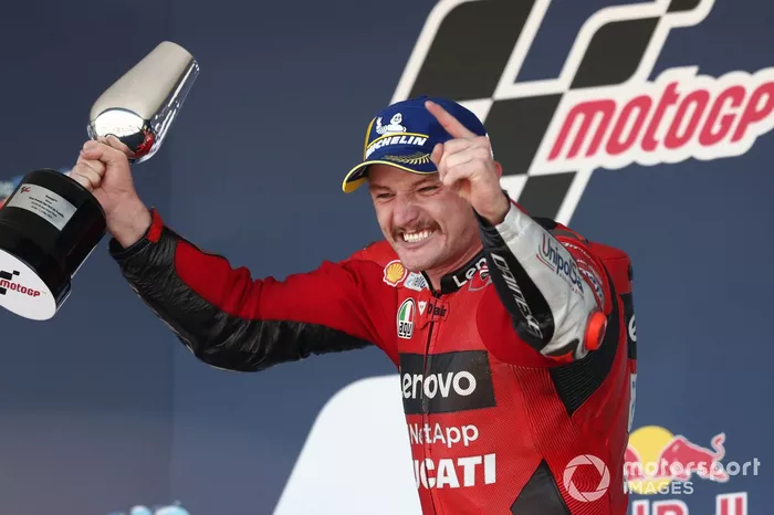 Podio: ganador Jack Miller, Ducati Team