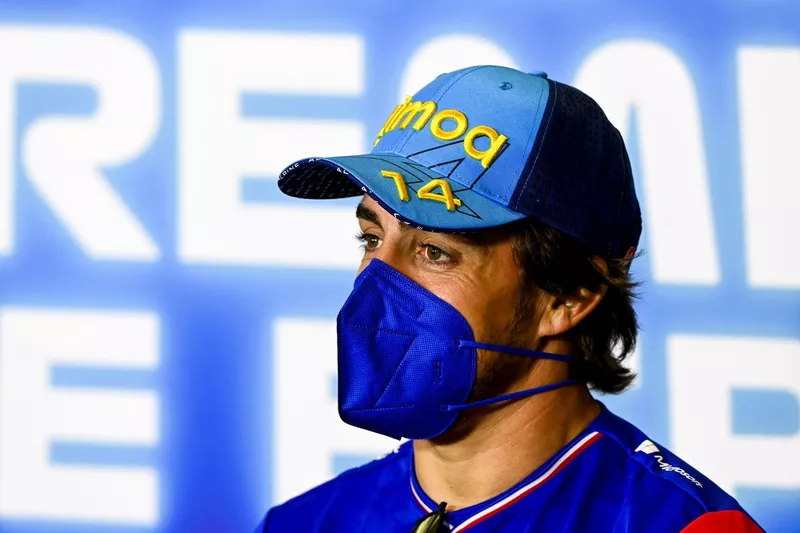 Fernando Alonso, Alpine F1 en la conferencia de prensa
