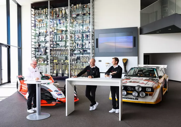 Stefan Moser, Stéphane Peterhansel, Édouard Boulanger, Audi Sport