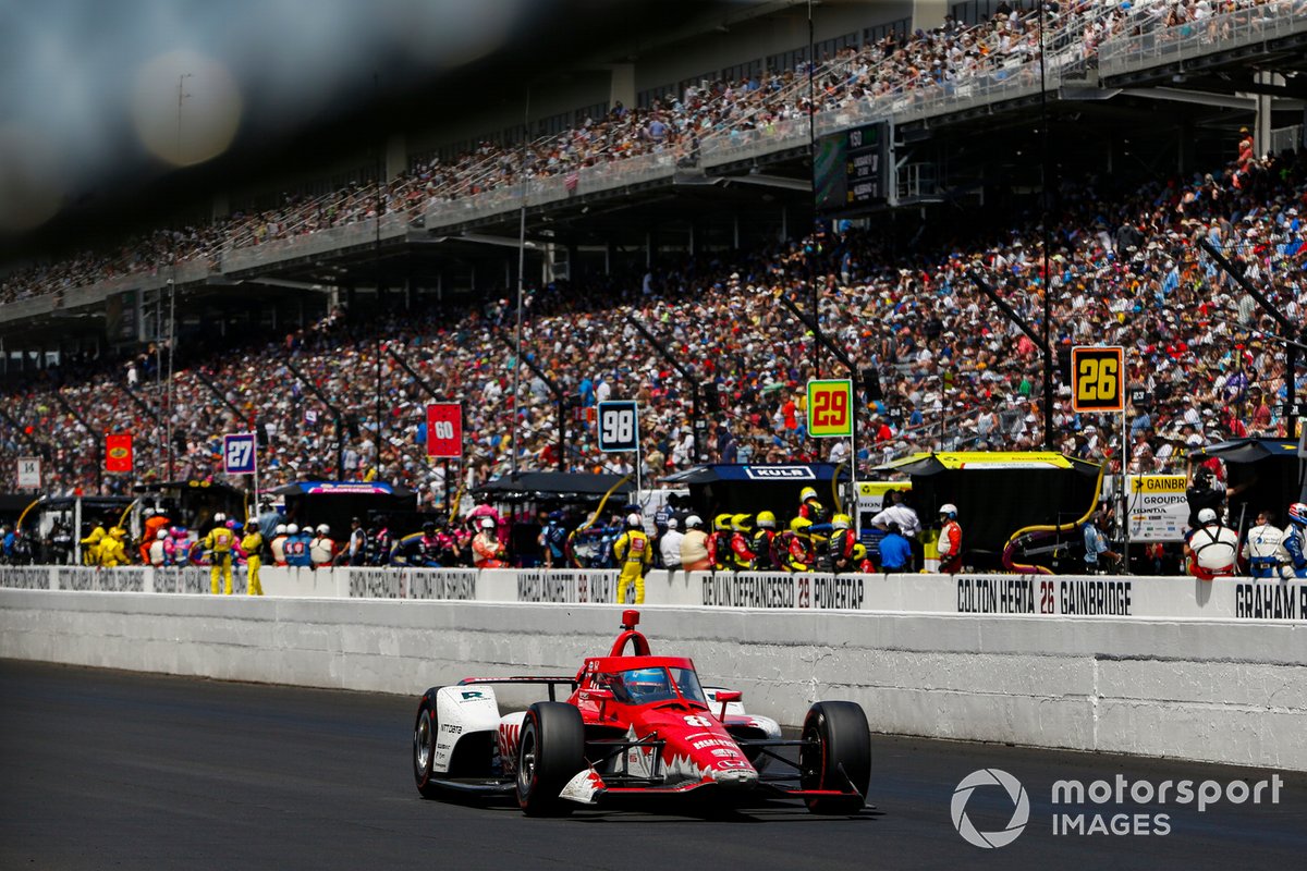 After Dixon's penalty, Ericsson moved to the front and pulled away from O'Ward, but his hopes of victory looked to be dented when Johnson crashed