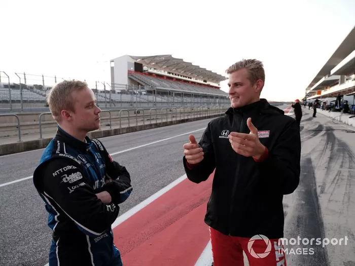 Felix Rosenqvist, Chip Ganassi Racing Honda, Marcus Ericsson, Chip Ganassi Racing Honda