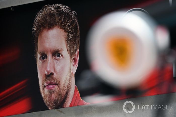 Pizarra de Sebastian Vettel, Ferrari