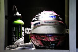 The helmet of Sergio Perez, Sahara Force India F1