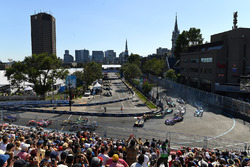 Stéphane Sarrazin, Techeetah, spins at the start of the race