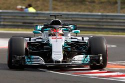 George Russell, Mercedes F1 W08 with halo